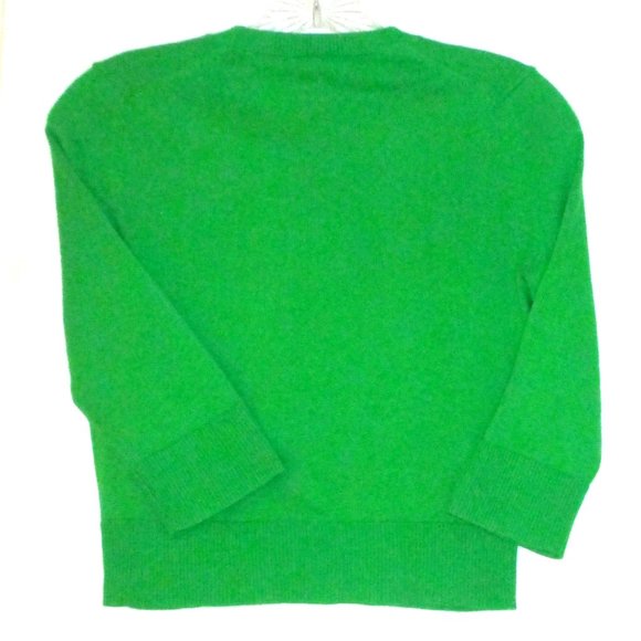 Lilly Pulitzer: Holiday Cardigan, Kelly Green, crop, 3/4  sleeve, XS - Picture 5 of 7